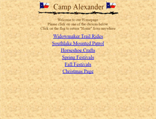 Tablet Screenshot of campalexander.com